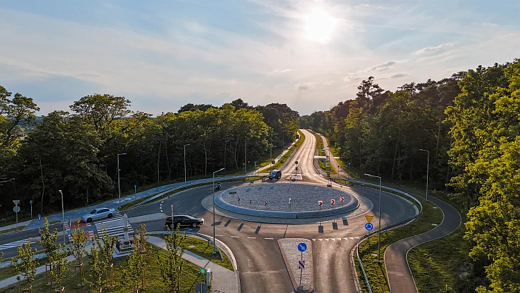 Droga wojew&oacute;dzka nr 431 Mosina - K&oacute;rnik w miejscowości Świątniki