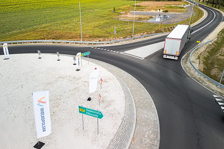 Rozbudowana droga wojewódzka nr 116 w Gminie Pniewy